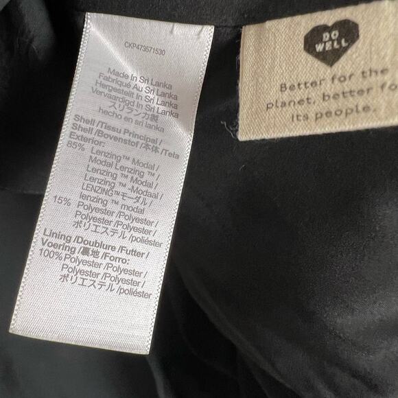 Madewell The Relaxed Oversized Lightweight Blazer Softdrape Black Size Small - Picture 13 of 15